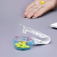thumbnail image 3 of Portable Pill Taker, Portable Travel Pill Popper Tool, Pill Organizer Pill Boxes Assistance Tool (1PCS,White), 3 of 7