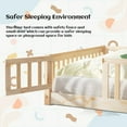 thumbnail image 3 of Queen Floor Bed Frame for Kids, Montessori Floor Bed with Fence and Wood Slats, Low Wood Platform Beds for Girls Boys Kids Happy Time,Natural, 3 of 6