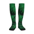 thumbnail image 3 of Compression Socks for Women and Men - Green Leave Fern Compression Socks Circulation for Workout, 3 of 8