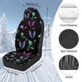 thumbnail image 7 of Uorisanigo Front Seat Covers, Soft Automotive Seat Covers, Coral Velvet Fabric Seats Cover for Cars, Washable Gradient Bat Print Seats Cover Universal Fit for Most Cars SUV Trucks, 2 Pieces, 7 of 7