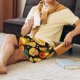 thumbnail image 5 of Balery Tangerine Pantalones cortos de pijama de punto de algodón para hombre con cinturilla y bolsillos-Large, 5 of 6