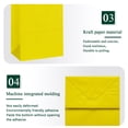 thumbnail image 4 of IN-JOOYAA Gift Bags Small Size Kraft Paper Gift Bags with Handles 25 Pcs (Yellow, 5 x 3.1 x 8.2 in), 4 of 5