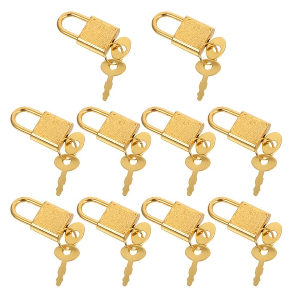 SEWCHICS 10 Sets Small Metal Padlocks with Keys, for Gym Lockers, Jewelry Boxes, Suitcases, and