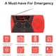 thumbnail image 2 of Radio portátil de emergencia solar con manivela meteorológica de 2000 mAh rojo, 2 of 9