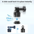 thumbnail image 3 of TELESIN CQM-001 Magnetic Suction Adapter Tripod Adapter Quick Release Base Mount Action Camera Accessories Screws Free with Sports Camera Magnetic Mount Base & 1/4in Magnetic Base Compatible with, 3 of 9