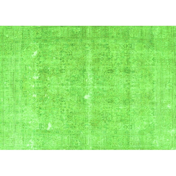 Ahgly Company Indoor Rectangle Persian Green Traditional Area Rugs, 4' x 6'