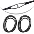 thumbnail image 4 of 2Pcs 1.5M Elastic Rope Straps with Carabiner for Wagon Cart for Kayak Luggage Tent, 4 of 8