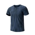 thumbnail image 1 of Tops para hombre, blusas y camisas de manga corta con cuello redondo para hombre, camiseta de manga corta con cuello redondo para hombre, blusa deportiva informal de seda fría transpirable para hombre, 1 of 2