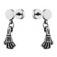 thumbnail image 1 of 1 par de pendientes elegantes de plata, pendientes elegantes para mujer, accesorio para la oreja para mujer, 1 of 6