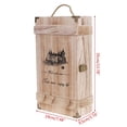 thumbnail image 4 of Botella de vino Caja de madera Caja de embalaje de madera de transporte de cuerda Cajas de vino de 2 Caja de paquete con, 4 of 5