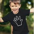 thumbnail image 2 of Fifth Birthday 5 Years Old Hand Shirt 5th Birthday Outfit for Boys and Girls Black Shirt 5-6, 2 of 4