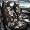 thumbnail image 4 of POLERO Moth Floral Print Car Front Seat Cover for Truck, 2 Pcs Interior Accessories Vehicle Seat Covers All-Season Elastic Car Seat Covers, 4 of 13