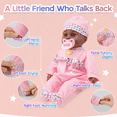 thumbnail image 2 of Toy Choi's 16 Inch Baby Doll, Crying Talking Feeding Reborn Baby Doll Toy, Play Preschool Toys Gift for Kid Girls 3-6,Pink, 2 of 6