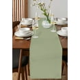 thumbnail image 2 of Sage Green Table Runner Farmhouse Sage Green Decor Tablerunners 16 x 72 Inch, Table Decorations Tabletop Scarf for Summer Gathering Holiday Farmhouse Kitchen Dining Decor, 2 of 6