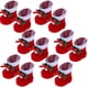 thumbnail image 2 of 12 Uds. Colgante de decoración navideña, diseño de gota de Papá Noel, decoración navideña, media flocada, bota, bolsa de dulces Xemadio 2034488, 2 of 9