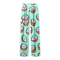 thumbnail image 3 of Fengqque Mens Fashion Casual loose Fruit Printed Elastic Waistband Drawstring Pocket Pants Mint Green M(M), 3 of 5