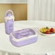 thumbnail image 4 of Lonchera bento portátil con compartimentos | Recipiente hermético para microondas con vaso, cuchara, tenedor y salsas | Preparación de comidas para estudiantes y oficinistas, 4 of 6