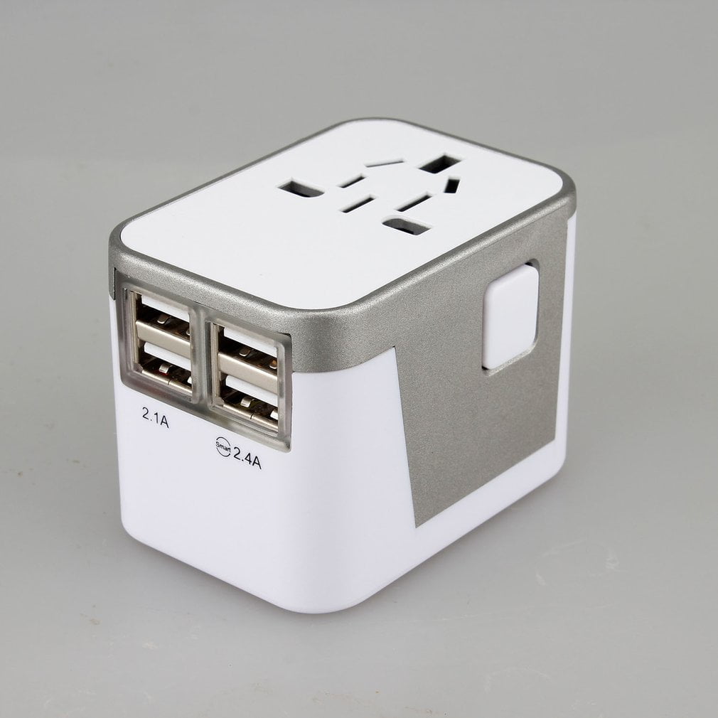 Portable Travel Charger Adapter 4 USB Power Plug Converter Universal