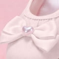 thumbnail image 5 of Xfvqtps Ballet Shoes for Girls Soft Sole Non Slip Cross Elastic Straps Bow Heart Shaped Decor Elegant Dance Shoes for Performance Beige, 5 of 6