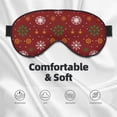 thumbnail image 3 of Disketp Merry Christmas Print Sleep Mask-Eye Mask for Sleeping,Comfortable & Super Soft Eye Mask with Adjustable Strap,Travel Eye Mask, 3 of 7