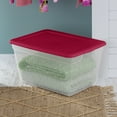 Sterilite 58 Quart Infra Red Storage Box, Plastic