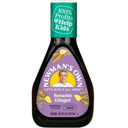 Newmanâ€™s OwnÂ Sesame Ginger Dressing, 16oz bottle