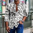 thumbnail image 1 of Camisa con estampado de leopardo para hombre, con puños, a la moda, informal, suave y cómoda, de alta gama, para fiesta, ropa urbana de manga larga para hombre, 1 of 6