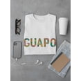 thumbnail image 3 of The Word Guapo Textured T-Shirt Men -Image by Shutterstock, Male XX-Large, 3 of 4