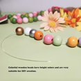 thumbnail image 3 of 100PCS 16mm Colorful Round Wooden Beads for Craft, Mixed Colors Natual Painted Wood Spacer Loose Beads for Home Party Festival Decoration, 3 of 7