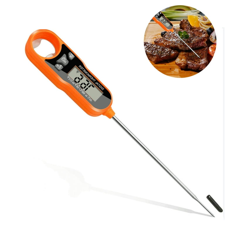 GCP Products Waterproof Digital Meat Thermometer Instant Read Cooking Bbq  Grilling Oven-Safe