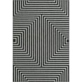thumbnail image 2 of Unique Loom Outdoor Modern Collection Area Rug - Achromatic (7' 1" x 10' Rectangle Black and White), 2 of 6