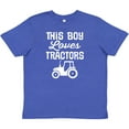 thumbnail image 3 of Inktastic Farming This Boy Loves Tractors Youth T-Shirt, 3 of 5