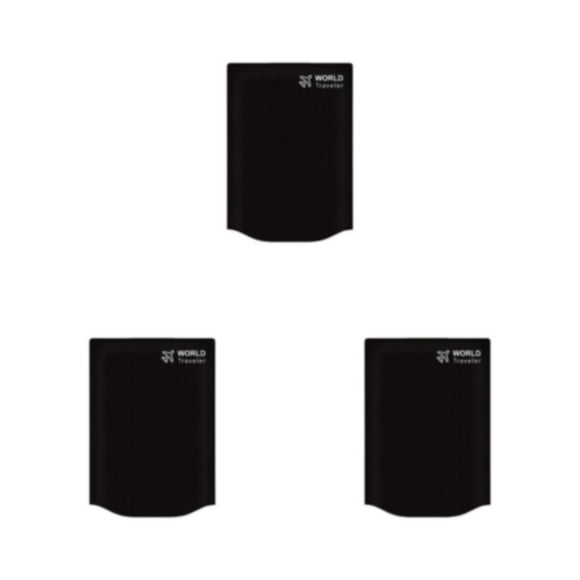 Billuyoard Funda de equipaje de viaje no tejida Color sólido Estilo simple Maleta de viaje Bolsa Protector Accesorios Negro Type1 NO1