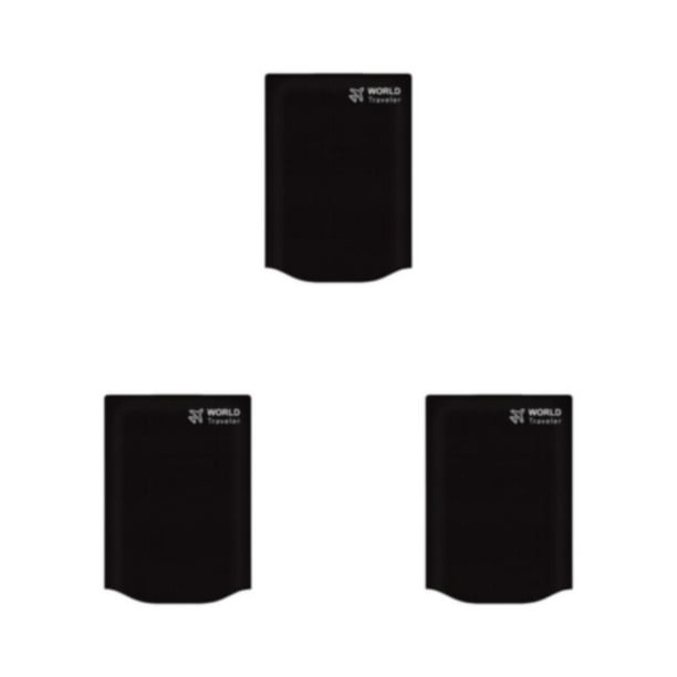 Cubierta de equipaje de viaje Wosthever color sólido Elegante desmontable Negro 24 pulgadas