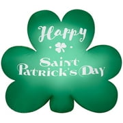 3 1/2' Gemmy Airblown Inflatable "Happy St. Patrick's Day" Shamrock Yard Decoration