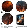 thumbnail image 3 of Designart "Witnessing a Stellar Collision" Asteroids Floater Framed Canvas Art Print, 3 of 7
