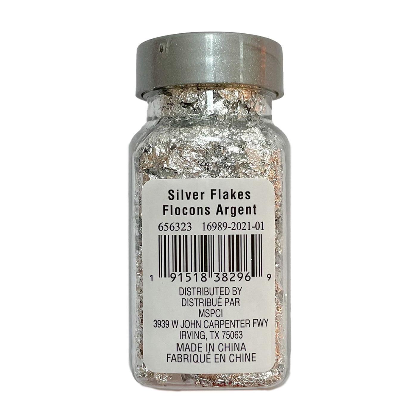 Recollections Silver Foil Specialty Glitter Flakes, 12 Pack