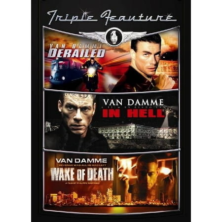 jean-claude van damme triple feature (derailed / in hell / wake of death)
