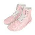 thumbnail image 6 of High Top Shoes for Women PU Leather Breathable Platform Sneakers Ladies Casual Lace Up Platform Tennis Shoes White High Top Sneakers, 6 of 9