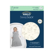 HALO SleepSack Wearable Blanket, 100% Cotton, Lullaby Forest, Unisex, Large, 12-18 Months
