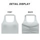 thumbnail image 4 of 2 sujetadores deportivos para mujer, camisetas de entrenamiento con correas anchas, sujetador sin mangas para Yoga, gimnasio, Fitness, Top de Fitness, 4 of 8