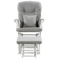 thumbnail image 4 of Angel Line Monterey II Glider and Ottoman, White Finish with Gray Cushions, 4 of 4