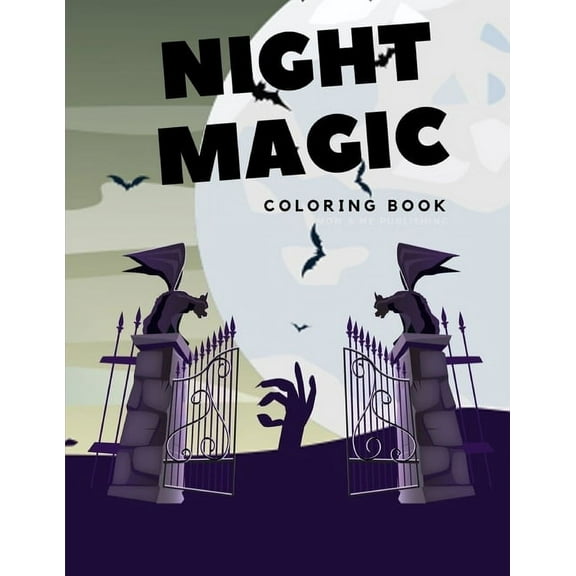 Happy Color: Night Magic: Horror Coloring Pages for Special Season with Ghost Zombies Skull Ghost Doll Mummy Children kids teen Book (Paperback)