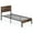 Twin Size, variant on Barara King Bedroom Bed Frame, Bed Platform Frame,Full/King/Queen/Twin Size Bed Frame with High Headboard and Mute Bar-Twin Size