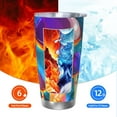 thumbnail image 5 of Cauagu Magic Mushrooms ,Fireflies Pattern 20oz Tumbler,Stainless Steel Vacuum Insulated Tumbler with Lid Durable Insulated Coffee Mug Thermal Cup with Splash Proof Sliding Lid-Without Straw, 5 of 8