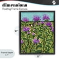 thumbnail image 4 of Stupell Industries Modern Ruby Throated Hummingbird & Beebalm Black Floating Frame Canvas Art, 17 x 21, by Sarah Waldron Kimball, 4 of 8