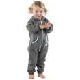 thumbnail image 4 of Joggies - Charcoal Gray Infant Footless Hoodie One Piece - Infant - XLarge (Fits 12-18mos.), 4 of 4