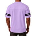 thumbnail image 3 of Domuza Football Jerseys for Men Replica Plain Workout Sport Game Shirts Casual Outwear Light Purple L, 3 of 5