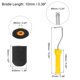 thumbnail image 2 of 8uds 2 Pulgadas Mini Pintura Rodillos con 2 Pulgadas Negro Agua-Base Espuma Pintura Rodillos Bandeja 26cm Longitud Unique Bargains, 2 of 6