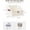 Ivory White, variant on Closet Storage Bins, Trapezoid Organizer Box for Shelves, Fabric Clothes Bin, Foldable Organizing Baskets with Handles, Small, 3-Pack, Mixing of Beige, White & Ivory